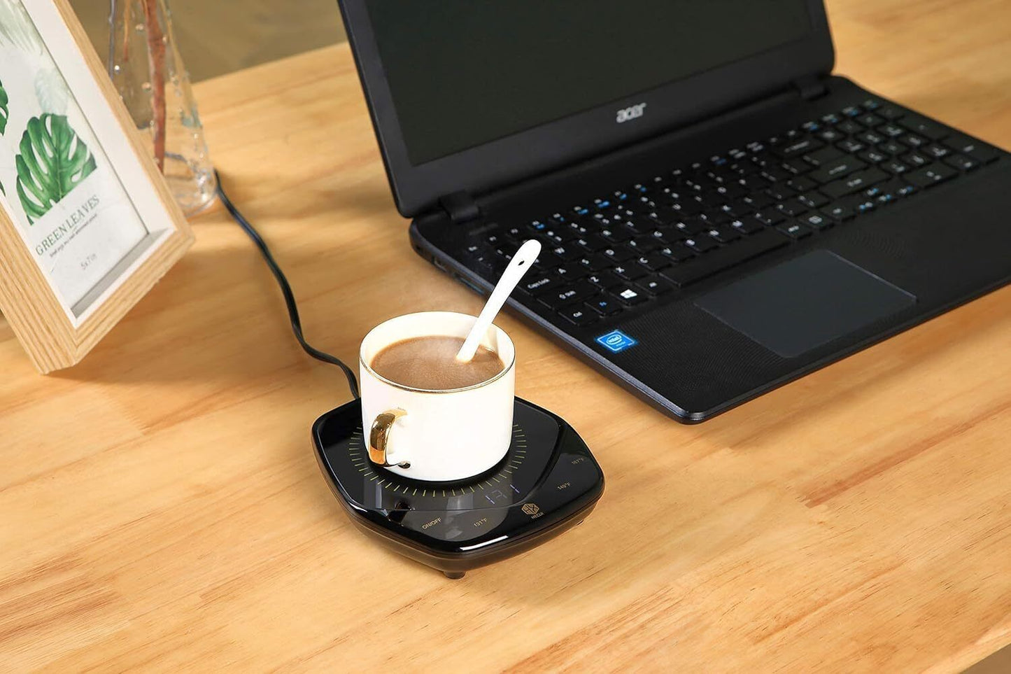 Coffee Mug Warmer with Hot Plate - Auto Shut off Self Heating Coffee Cup Warmer