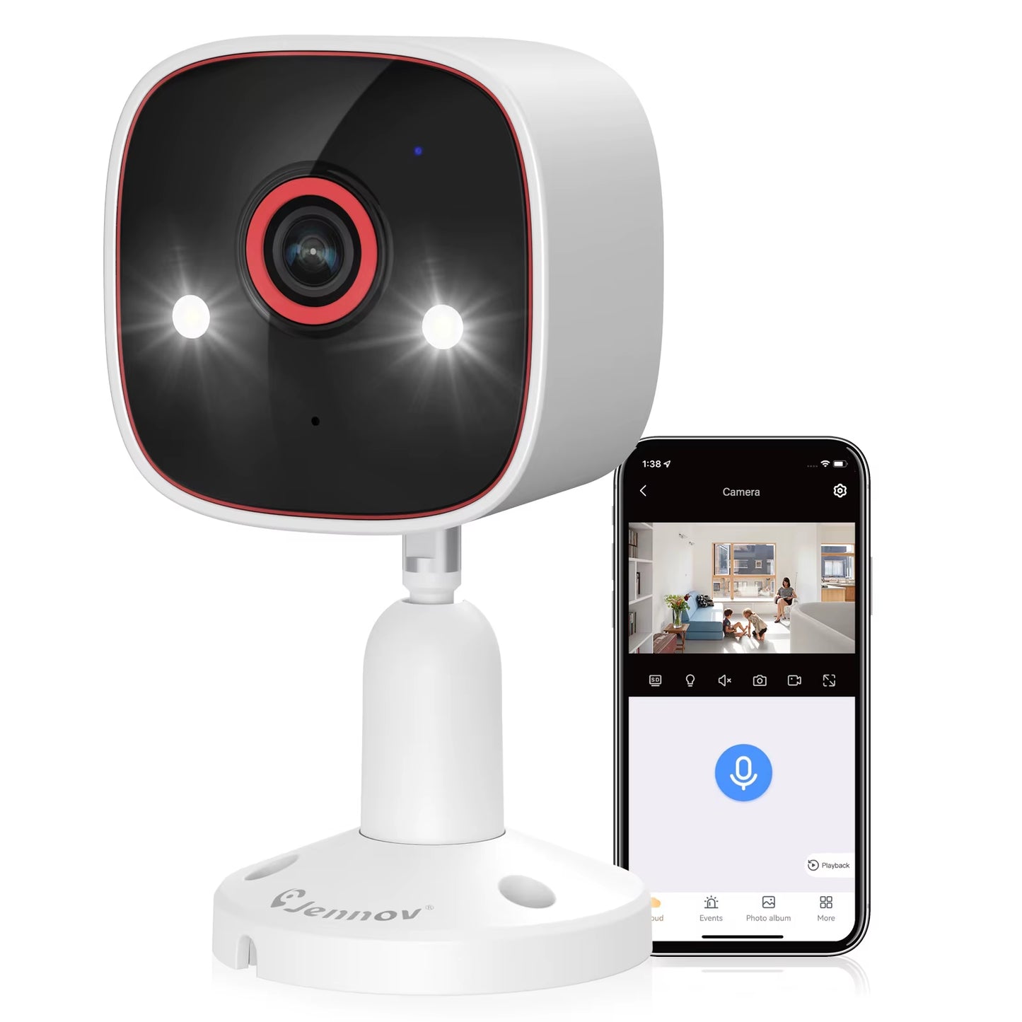 Outdoor/Indoor Security Cameras 5Ghz/2.4Ghz, 2K HD Wireless Wifi/Pet Dog Cat Baby Monitor Camera for Home Security IP66