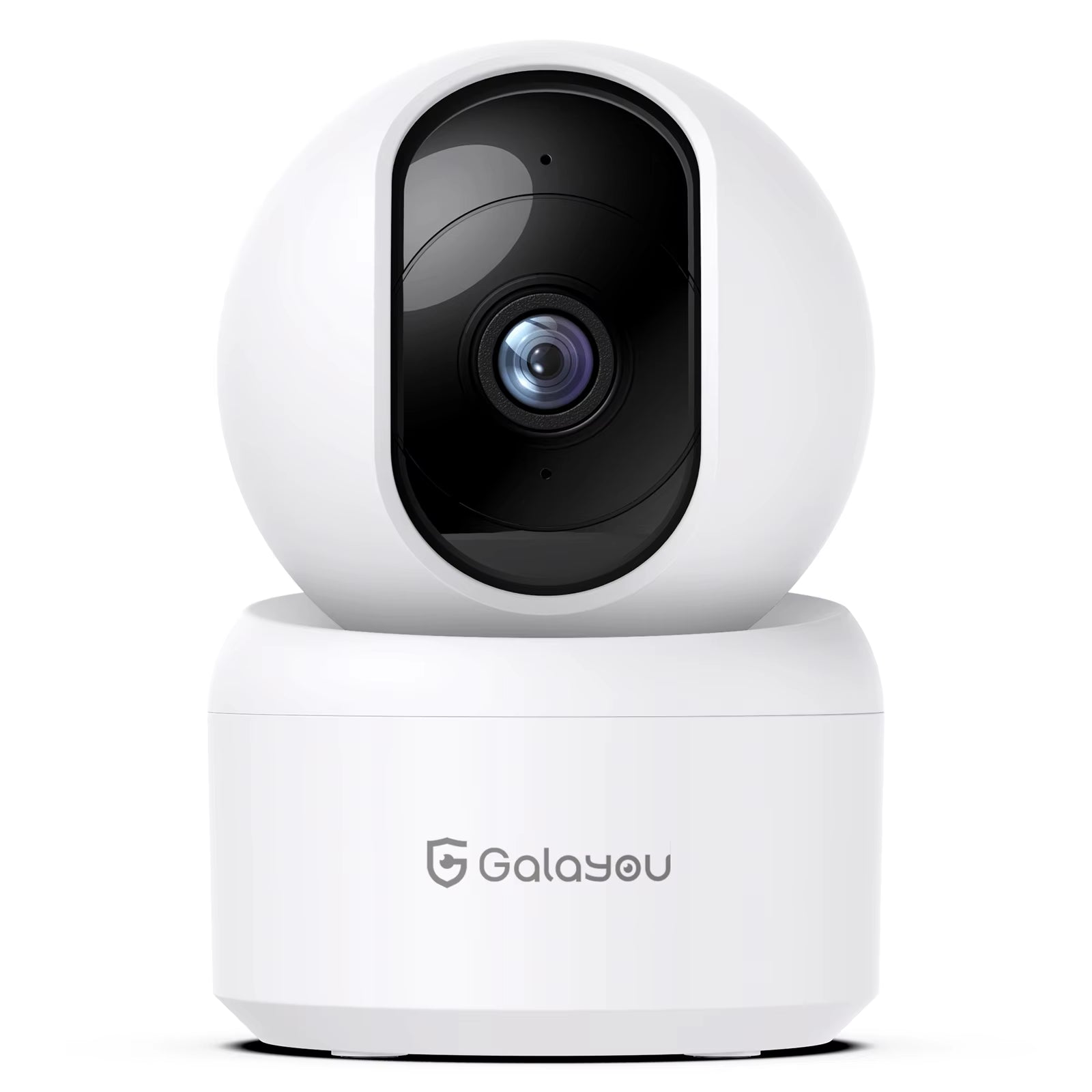 2K Indoor Security Camera, 360 Degree 2.4G Wifi Camera for Baby/Elder/Nanny with 24/7 SD Card Storage, Works with Alexa