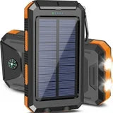 SOLPOWBEN: Solar Charger for IPhone/Android, Portable Solar Power Bank with Dual 5V USB Ports