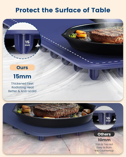Food Warming Mat, Foldable Roll up Silicone Electric Warming Tray with 4 Level Temperature for Parties Home Travel