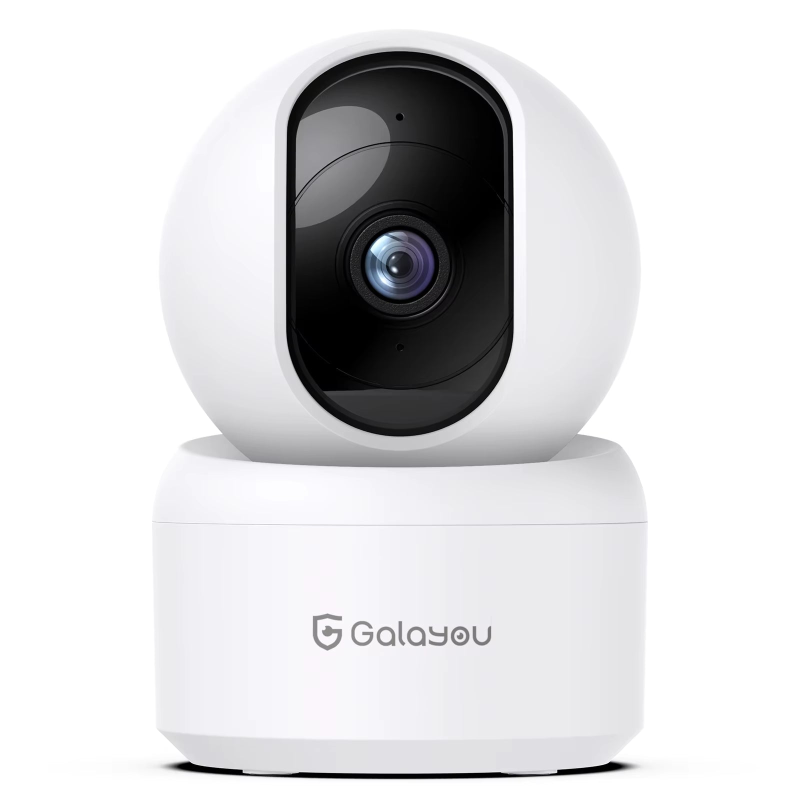 2K Indoor Security Camera, 360 Degree 2.4G Wifi Camera for Baby/Elder/Nanny with 24/7 SD Card Storage, Works with Alexa