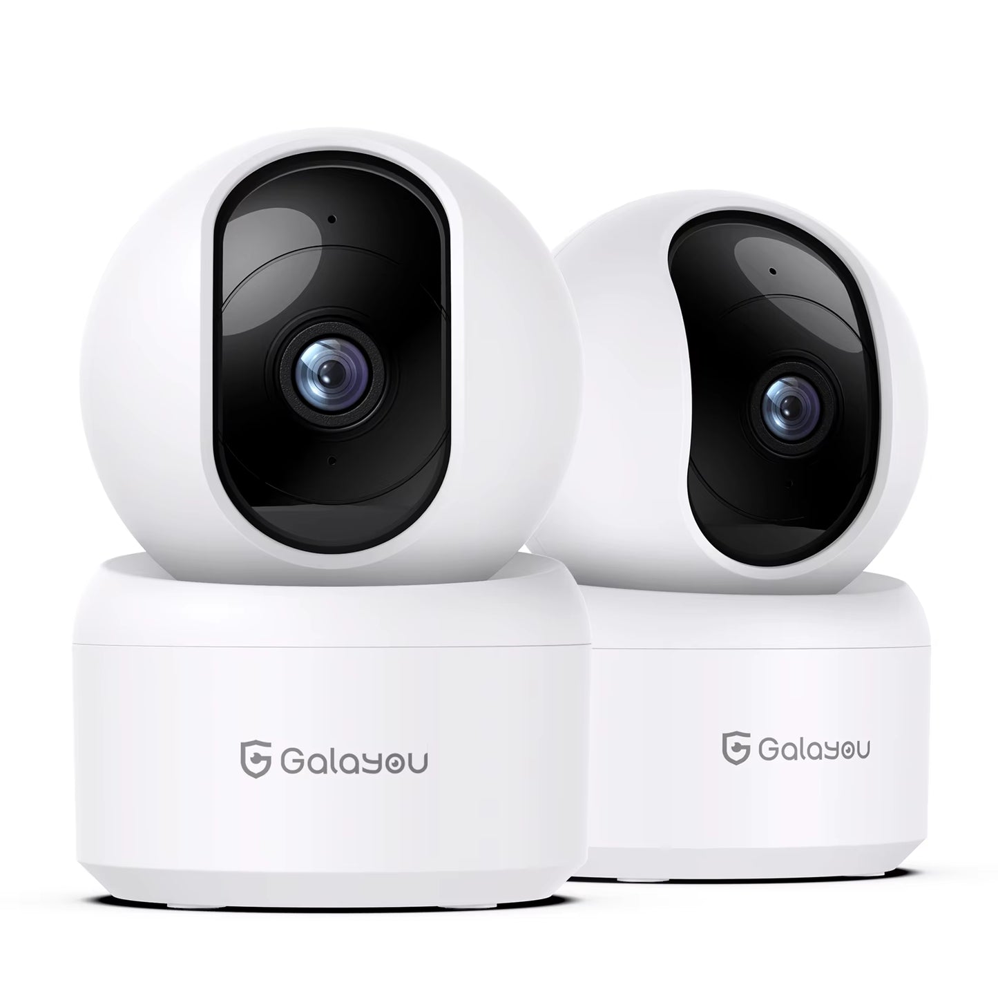 2K Indoor Security Camera, 360 Degree 2.4G Wifi Camera for Baby/Elder/Nanny with 24/7 SD Card Storage, Works with Alexa