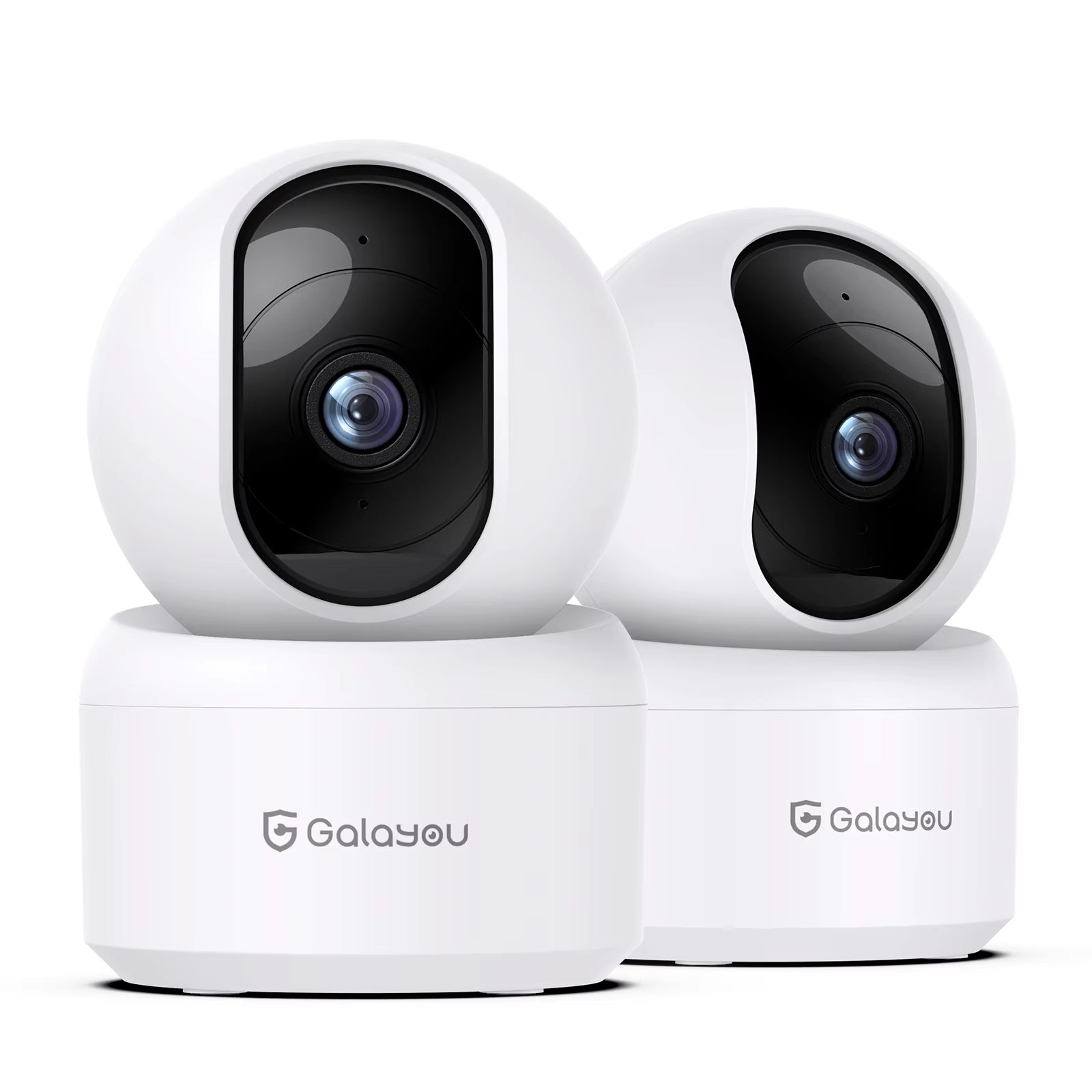 2K Indoor Security Camera, 360 Degree 2.4G Wifi Camera for Baby/Elder/Nanny with 24/7 SD Card Storage, Works with Alexa