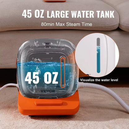 Steam Cleaner 1500W 45Oz Multipurpose Steam Mop with 20 Pcs Accessories Portable Steamer, 16.4Ft Long Power Cord