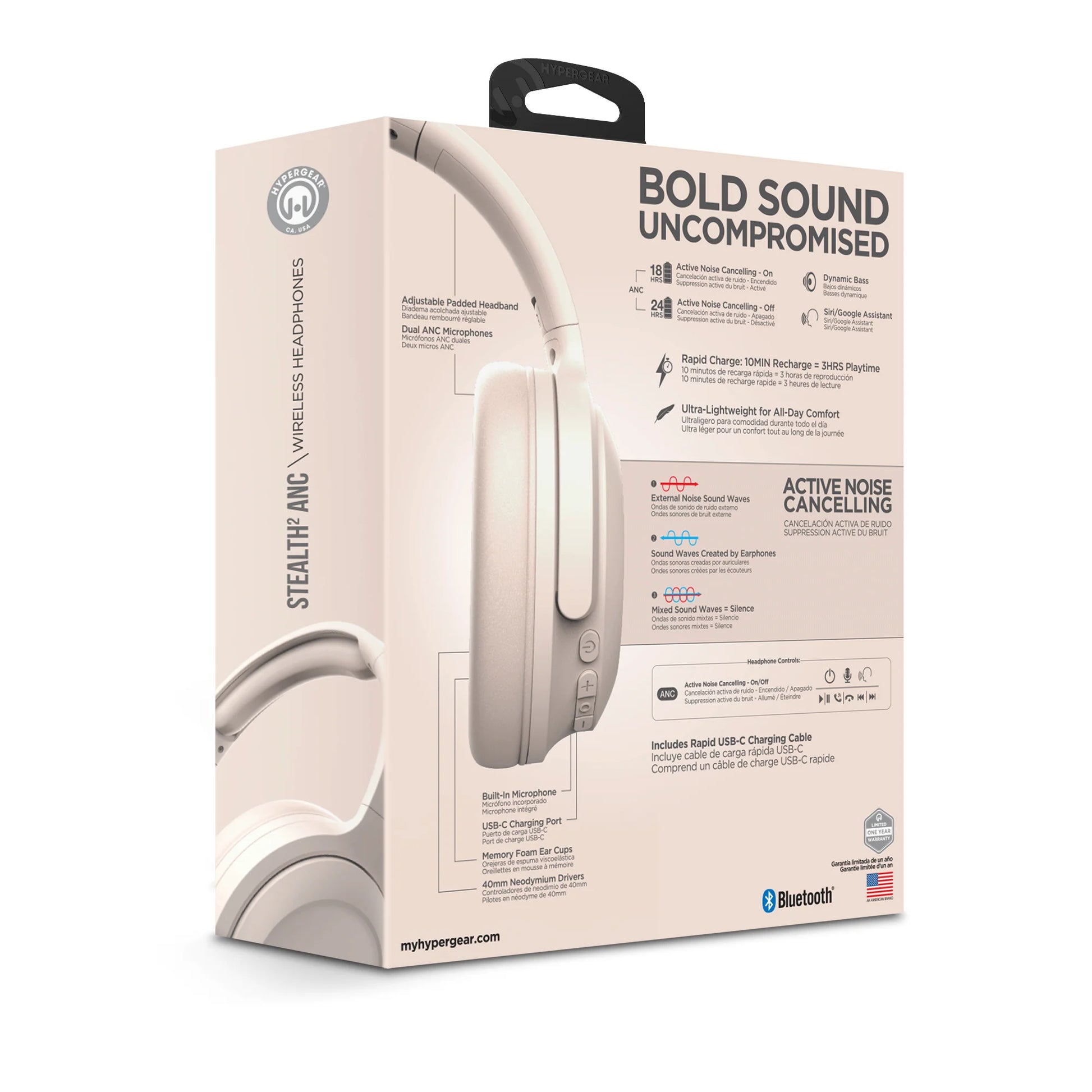 Hypergear Stealth2 ANC Wireless Headphones
