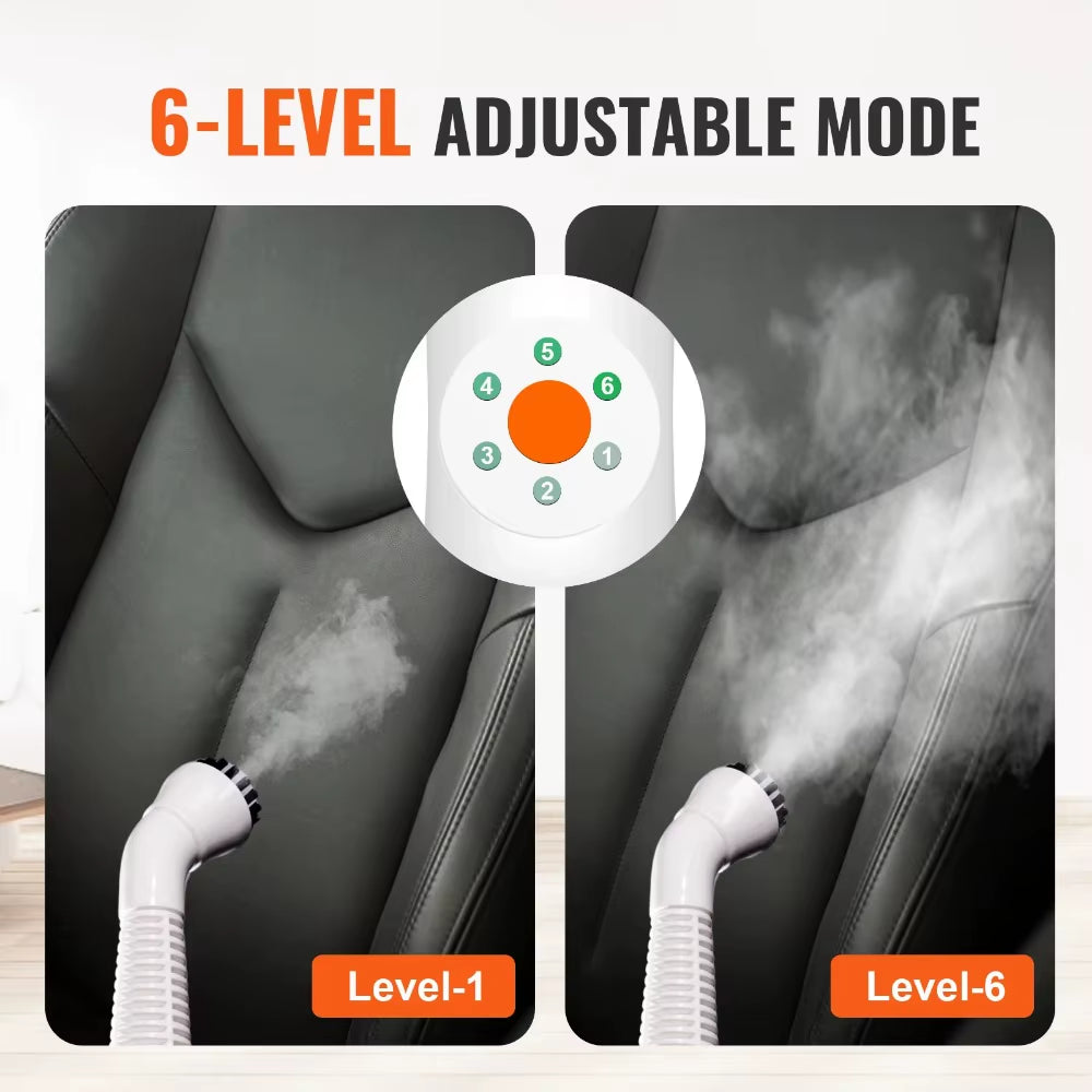 Steam Cleaner 1500W 45Oz Multipurpose Steam Mop with 20 Pcs Accessories Portable Steamer, 16.4Ft Long Power Cord
